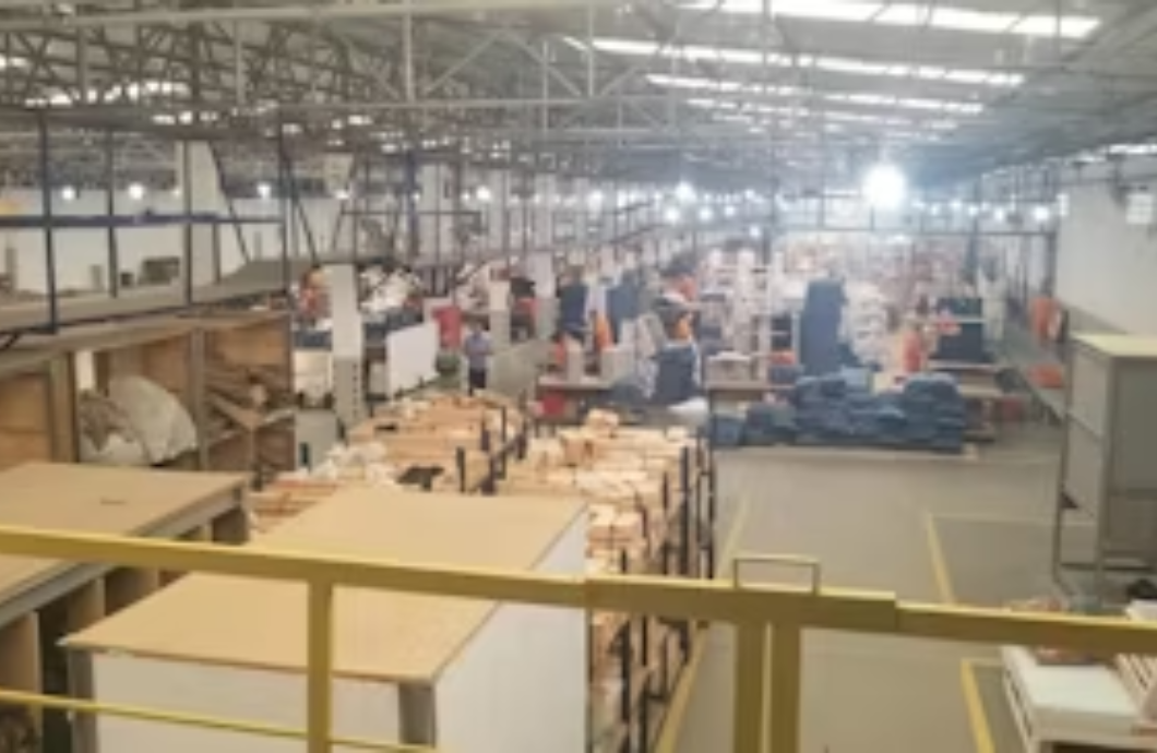 Galpão de trabalho dos recuperandos