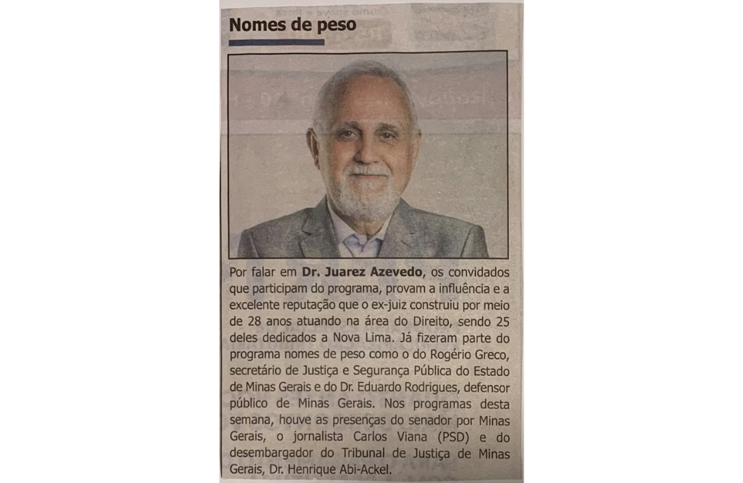 Dr. Juarez Azevedo - Nomes de Peso
